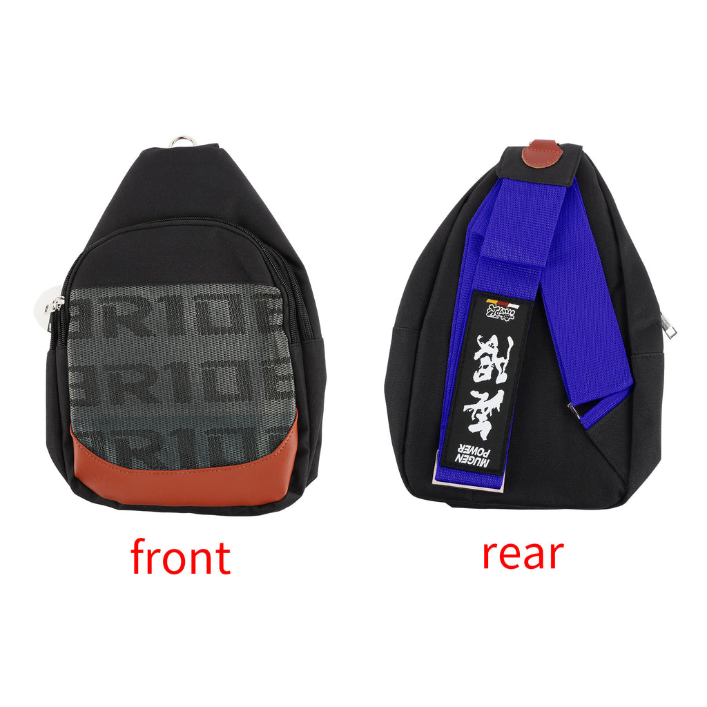 Brand New JDM Mugen Blue Backpack Molle Tactical Sling Chest Pack Shoulder Waist Messenger Bag