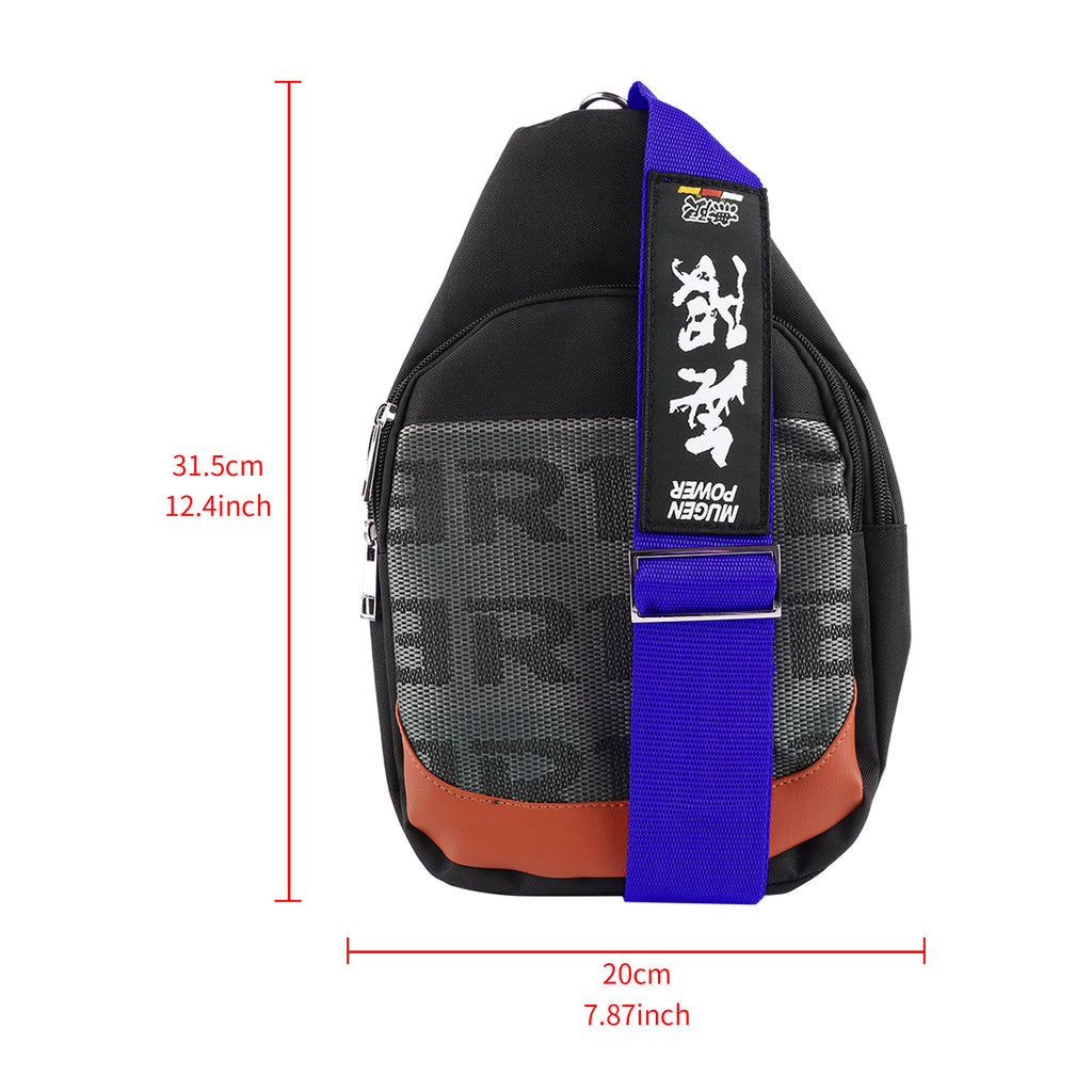 Brand New JDM Mugen Blue Backpack Molle Tactical Sling Chest Pack Shoulder Waist Messenger Bag