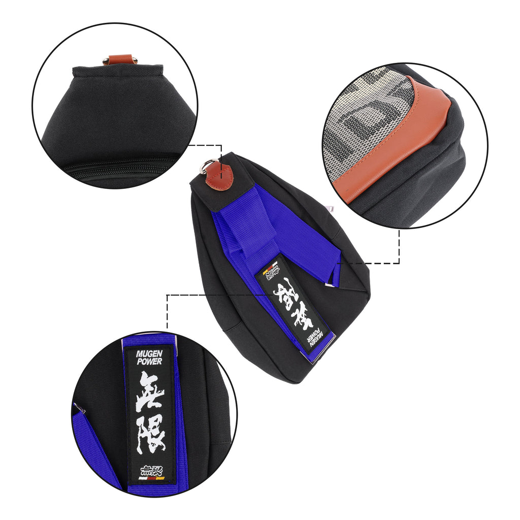 Brand New JDM Mugen Blue Backpack Molle Tactical Sling Chest Pack Shoulder Waist Messenger Bag