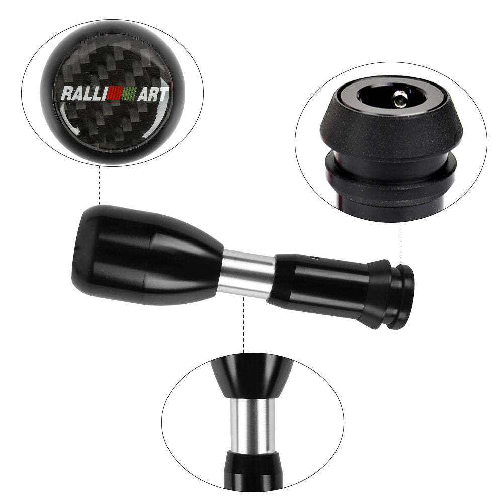 Brand New Ralliart Black Aluminum Automatic Transmission Car Gear Shift Knob Shifter level