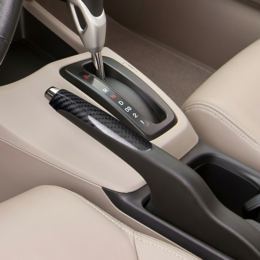 BRAND NEW REAL CARBON FIBER HANDBRAKE COVER CAR PARKING SHIFTER HONDA CIVIC 2012-2015