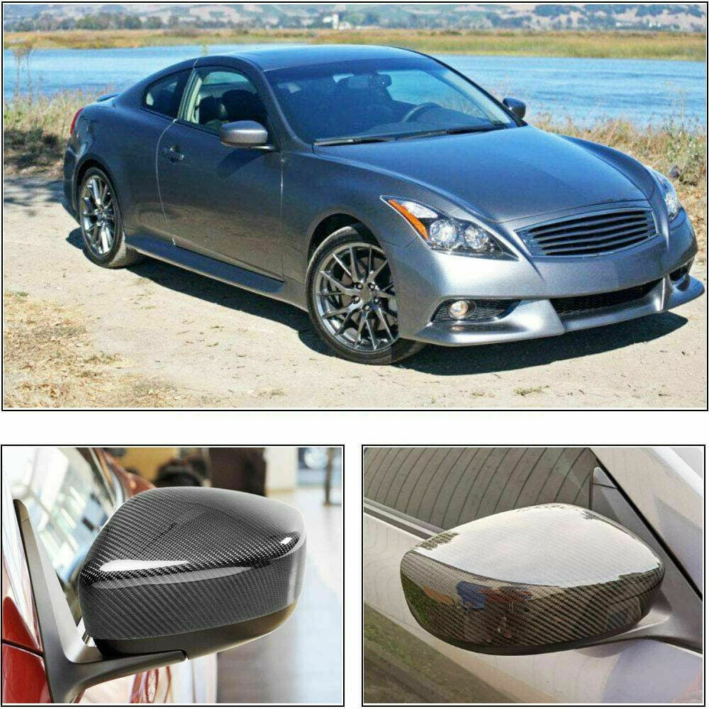 Carbon Fiber Print Window Visors For Infiniti G25 G35 G37 Q40 Sedan 2007-2015 (4 Piece Set)