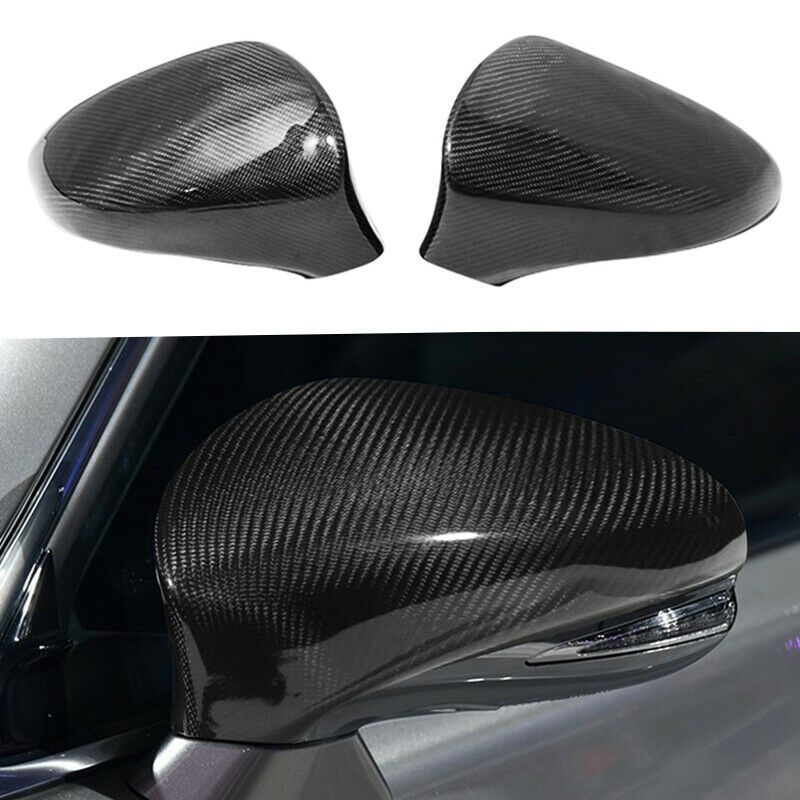 Brand New Real Carbon Fiber Car Side Mirror Cover Caps For Nissan