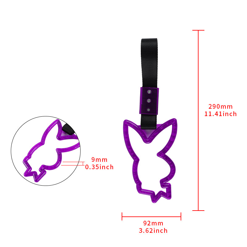 Yubi Brand New Crystal Bubble Playboy Bunny Shaped Purple JDM