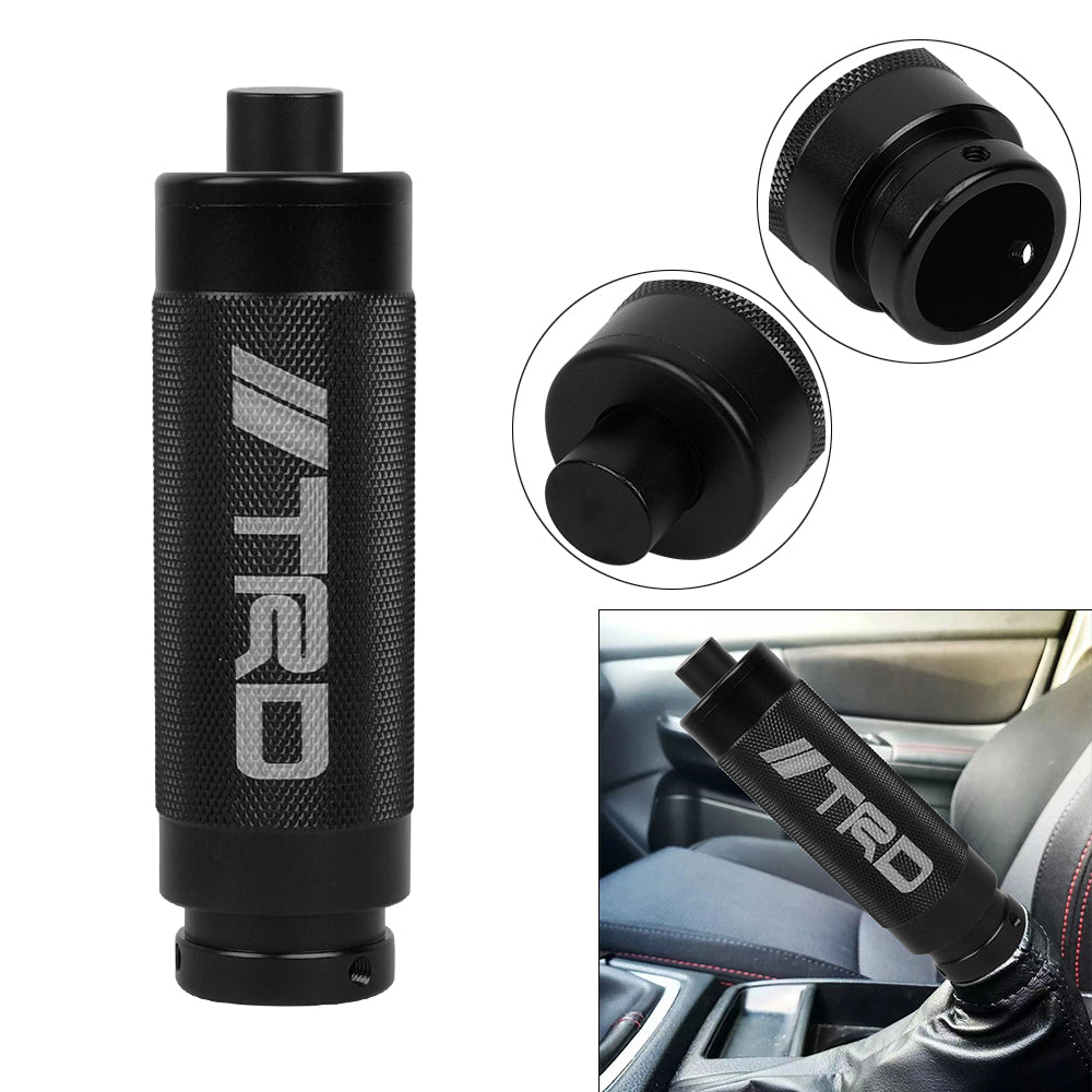 Brand New TRD Black Aluminum Car Handle Hand Brake Sleeve Universal Fitment Cover