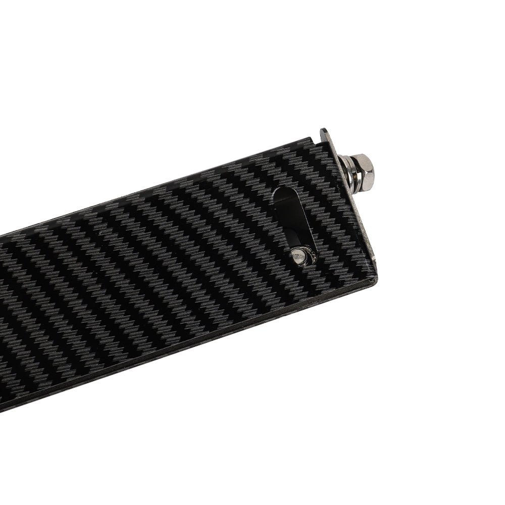 BRAND NEW 1PCS JDM TRD Carbon Fiber Look Bumper Front License Plate Holder Relocate Adjustable Bracket