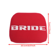 Load image into Gallery viewer, BRAND NEW 1PCS JDM BRIDE Racing Red Tuning Pad For Head Rest Cushion Bucket Seat Racing