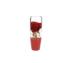 Load image into Gallery viewer, Brand New 1PCS Universal 15CM JDM Clear Big Red Real Flowers Manual Car Red Base Racing Stick Shift Knob M8 M10 M12