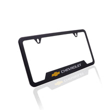 Load image into Gallery viewer, Brand New Universal 1PCS CHEVROLET Metal Black License Plate Frame