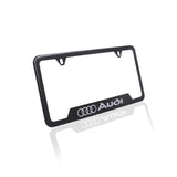 Brand New Universal 1PCS AUDI Metal Carbon Fiber Style License Plate Frame