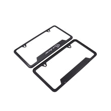 Load image into Gallery viewer, Brand New Universal 2PCS SRT Metal Carbon Fiber Style License Plate Frame