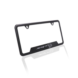 Brand New Universal 1PCS SRT Metal Carbon Fiber Style License Plate Frame