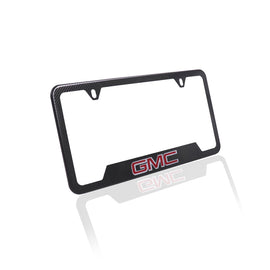 Brand New Universal 1PCS GMC Metal Carbon Fiber Style License Plate Frame