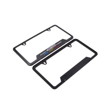 Load image into Gallery viewer, Brand New Universal 2PCS MUGEN Metal Carbon Fiber Style License Plate Frame