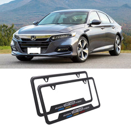 Brand New Universal 2PCS MUGEN Metal Carbon Fiber Style License Plate Frame
