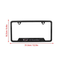 Load image into Gallery viewer, Brand New Universal 1PCS Cadillac Metal Carbon Fiber Style License Plate Frame