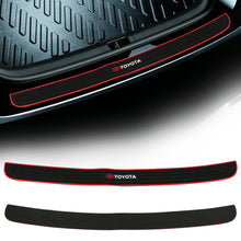 Load image into Gallery viewer, Brand New Toyota Rubber Anti-Scratch Rear Guard Bumper Protector Trim Trunk Sill Cover