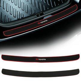 Brand New Toyota Rubber Anti-Scratch Rear Guard Bumper Protector Trim Trunk Sill Cover