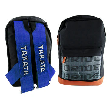Brand New JDM TAKATA Bride Racing Blue Harness Adjustable Shoulder Strap Backpack