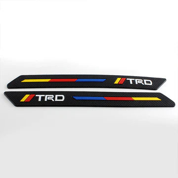 BRAND NEW 2PCS TOYOTA TRD RUBBER Front Rear Bumper Scratch Protector Strip Corner Guard