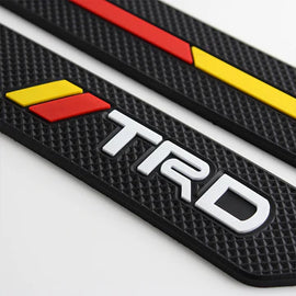 BRAND NEW 2PCS TOYOTA TRD RUBBER Front Rear Bumper Scratch Protector Strip Corner Guard