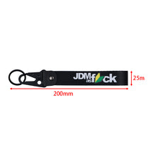 Load image into Gallery viewer, BRAND New JDM AS FCK Black Racing Keychain Metal key Ring Hook Strap Lanyard Universal