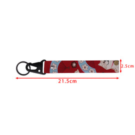 BRAND New JDM Sakura Dog Red Racing Keychain Metal key Ring Hook Strap Lanyard Universal