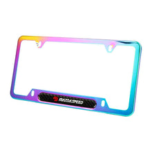 Load image into Gallery viewer, Brand New Universal 2PCS Mazdaspeed Neo Chrome Metal License Plate Frame