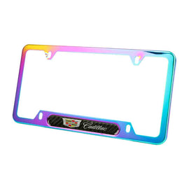 Brand New Universal 1PCS Cadillac Neo Chrome Metal License Plate Frame