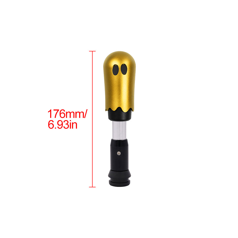 Brand New Universal Ghost Aluminum Gold Automatic Gear Shift Knob Shifter Lever Head