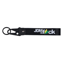 Load image into Gallery viewer, BRAND New JDM AS FCK Black Racing Keychain Metal key Ring Hook Strap Lanyard Universal