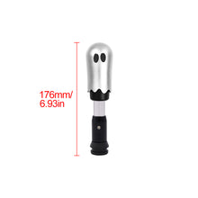 Load image into Gallery viewer, Brand New Universal Ghost Aluminum Silver Automatic Gear Shift Knob Shifter Lever Head