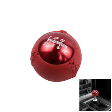 Load image into Gallery viewer, BRAND NEW JDM Mugen Leather 6 Speed Shift Knob RED HONDA CRZ Type R Civic FA5 FG2 SI