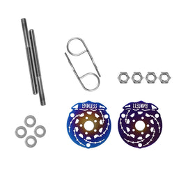 Brand New Universal ENDLESS Car Hood Pin Kit Aluminum Alloy Hood Pin Lock Latch Catch Burnt Blue