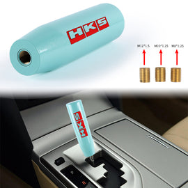 Brand New Universal 15CM HKS Pearl Teal Long Stick Manual Car Gear Shift Knob Shifter M8 M10 M12