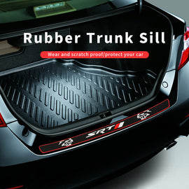Brand New SRT Rubber Anti-Scratch Rear Guard Bumper Protector Trim Trunk Sill Cover