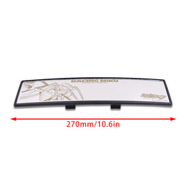 Brand New Hatsune Miku Racing Miku 270mm Wide Curve Car Truck Van Clip On Rear View Mirror Universal Clear Lense