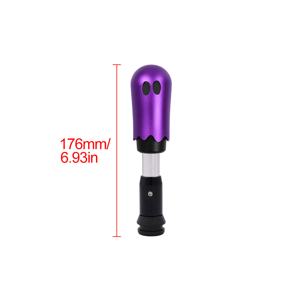 Brand New Universal Ghost Aluminum Purple Automatic Gear Shift Knob Shifter Lever Head