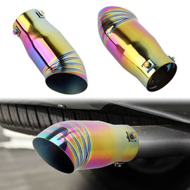 Brand New Neo Chrome Stainless Steel Car Exhaust Muffler Tip Straight Pipe 2.5'' Inlet