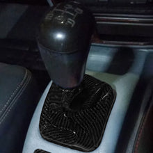 Load image into Gallery viewer, Brand New Universal GR SPORT Carbon Fiber Black Leather PVC Style Black Stitch Leather Gear Manual Shifter Shift Knob Boot