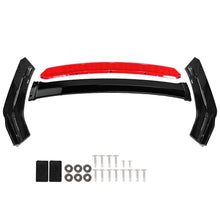 Load image into Gallery viewer, BRAND NEW 4PCS Universal Front Bumper Lip Spoiler Splitter Protector Glossy Black/Red