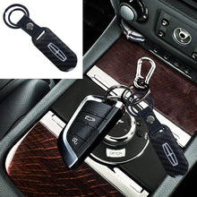 Load image into Gallery viewer, Brand New Universal 100% Real Carbon Fiber Keychain Key Ring For Lincoln