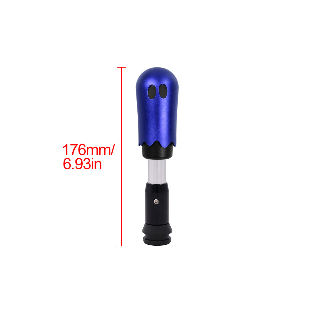 Brand New Universal Ghost Aluminum Blue Automatic Gear Shift Knob Shifter Lever Head