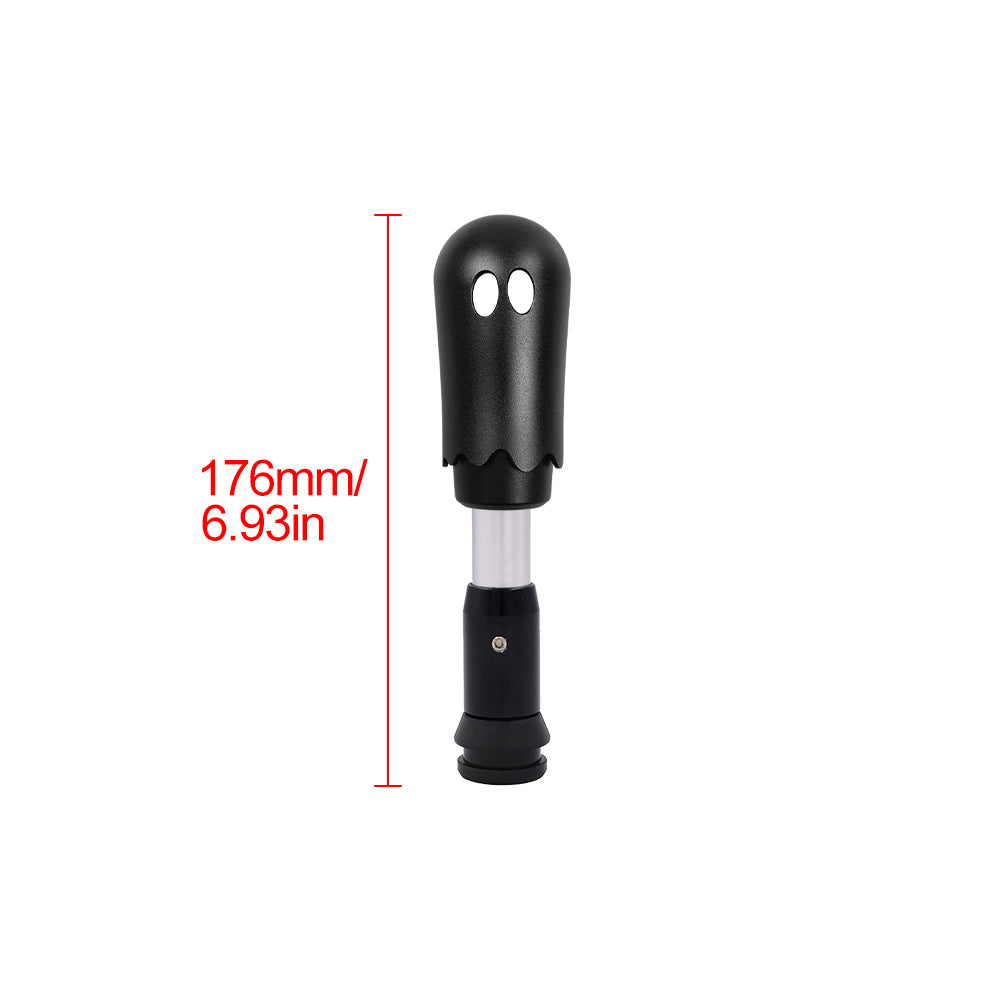 Brand New Universal Ghost Aluminum Black Automatic Gear Shift Knob Shifter Lever Head