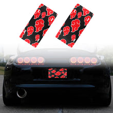 Load image into Gallery viewer, Brand New Universal 2PCS JDM ANIME NARUTO AKATSUKI CLOUD Metal Aluminum License Plate