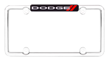 Load image into Gallery viewer, BRAND NEW Official Licensed Product Cruiser Accessories License Plate Frame Dodge Logo Chrome (11036) License Pate Frame