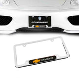 Brand New Universal 1PCS CHEVROLET Chrome Metal License Plate Frame