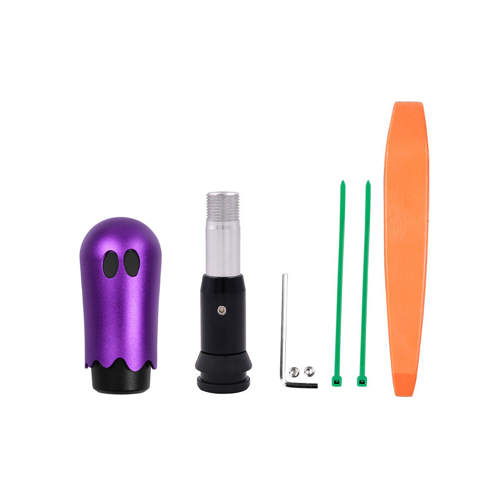 Brand New Universal Ghost Aluminum Purple Automatic Gear Shift Knob Shifter Lever Head