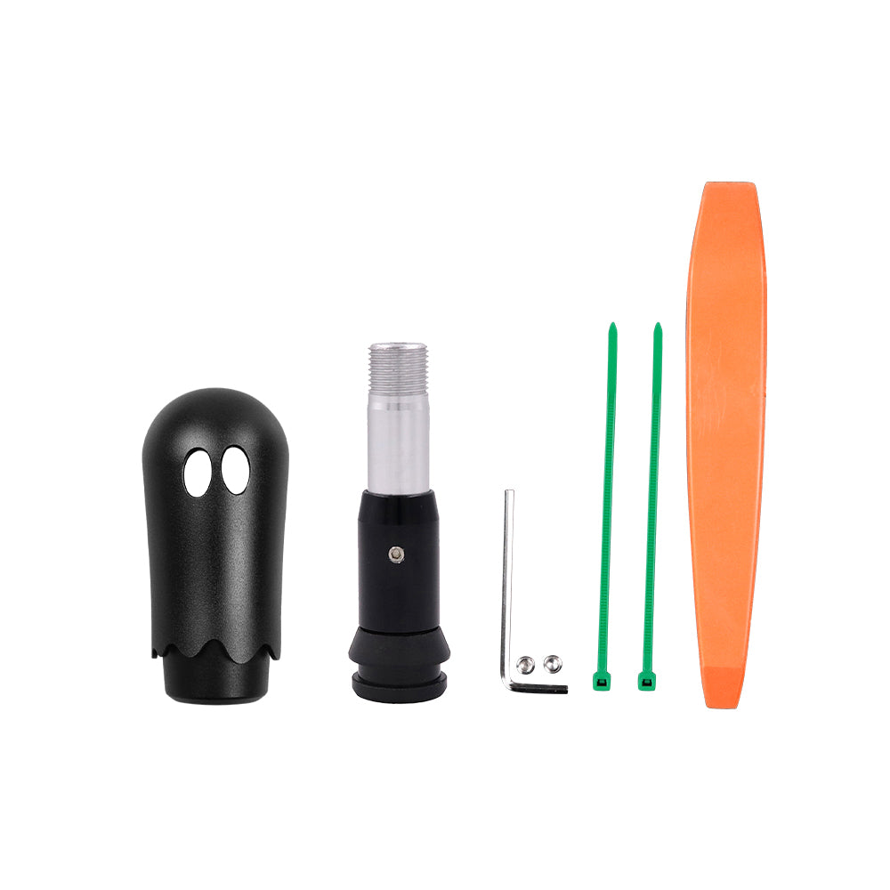 Brand New Universal Ghost Aluminum Black Automatic Gear Shift Knob Shifter Lever Head