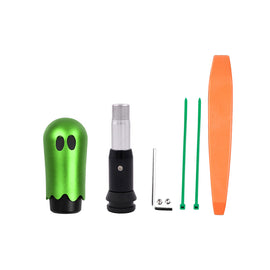 Brand New Universal Ghost Aluminum Green Automatic Gear Shift Knob Shifter Lever Head